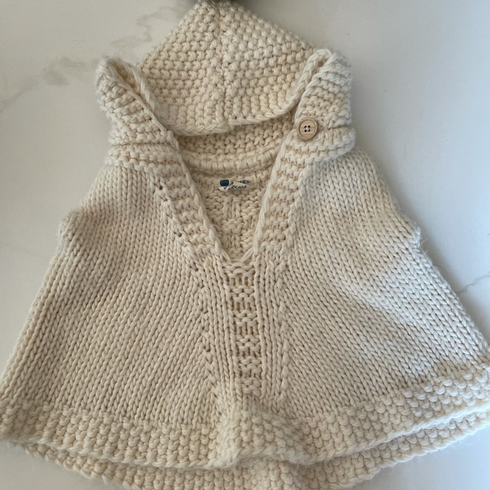 The Blueberry Hill knit poncho